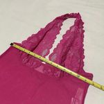 Frederick's of Hollywood Fredrick’s Of Hollywood Pink Semi Sheer Lace Mesh Lingerie Slip Nightie L Large Photo 6