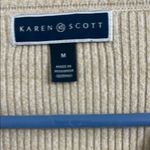 Karen Scott  Cream V-Neck Sweater Photo 3