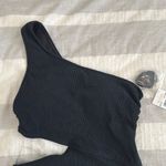 Michael Kors NWT Black One-Shoulder Cutout Swimsuit Photo 4