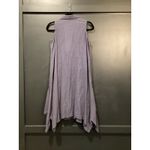 For Cynthia  Linen Blend boho lagenlook Tunic Button Up Asymmetric Dress XS Photo 3