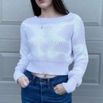 Aeropostale  Reversible Pastel Tie Dye Cropped Sweater Size Small Photo 0