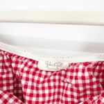 Brandy Melville John Galt Womens Farmer Summer Chic Vacation Gingham Crop Top Photo 3