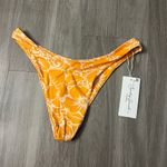 NWT Sunday Brunch Orange and White Bikini Bottoms Size Small Photo 1