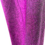 Lush Clothing Lush Purple Metallic Drape Neck Bodycon Dress Size XS NWOT Photo 5