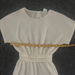 ZARA  Textured Cream Jumpsuit Elastic Waist Wide Leg (Fits XS/S) (13-14 girls) Photo 4