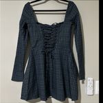 House Of CB  Malika Blue Tartan Corset Mini Dress NWOT Size Large Photo 5