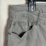 Chico's Chico’s Platinum light grey textured straight leg jeans US size 16 short Photo 4
