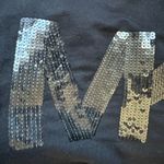 Michael Kors Black Long Sleeve Sweatshirt With Sequin MK Logo Size Medium Photo 5