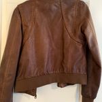 Members Only  Brown Leather Jacket Photo 2