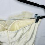 Pretty Little Thing NWT  Corset Jumpsuit Organza Cup Detail Satin Bandeau Cream Photo 9