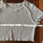 Women's Gray Waffle Knit Two Photo 3