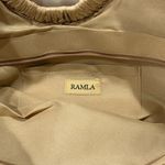 Ramla Raffia Bag Half Moon Woven Clutch Tan Beachy Boho Selling Sunset Straw NWT Photo 6