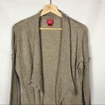 Daytrip Brown Knit Flyaway Open Front Long Cardigan Sweater S Photo 3