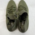 J/Slides Urban Sport Olive Green Knit Sneakers Lace Up Casual‎ Shoes 7W Size 7 Photo 5