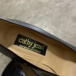Cathy Jean  Vintage Y2K Black Leather Chunky Heel Pumps SZ 7.5 Photo 1