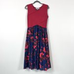 Sachin + Babi  Crossover Pleated Floral Midi Dress Size 10 Photo 2