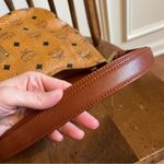 MCM Cognac Visetos Coated Canvas Shoulder Bag Leather Monogram Gold Vintage Photo 12