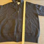 Cotton Emporium  Black‎ Hoodie Sweater Jacket M Full Zip Long Sleeve Womens Large Photo 4