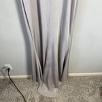 NWOT Montage by Mon Cheri Strapless Beaded Satin Gown Womens 12 Champage Sheer Silver Photo 10