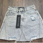 White Fox Boutique White Fox Around Town Denim Skirt Photo 1