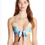 Mara Hoffman  Diamond Wrap Bikini‎ Top in Aqua Size XS Photo 7