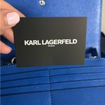 Karl Lagerfeld Paris Lourdes Blue Crossbody Bag with wristlet strap Photo 8