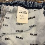 Ser. O. Ya. Women’s Distressed Denim Jean Shorts Size 28 Revolve Blue Photo 3