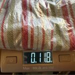 Coldwater Creek  Striped Linen Blend Wide Leg Pants Size M | Pockets Retro Boho Photo 9