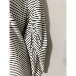 Donna Karan New York Womens Striped Long Sleeve Top Tunic Shirt XL White Photo 1