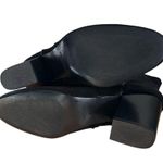 ZARA  Womens Sz 36 US 6 Suede Leather Cowboy Ankle Boots Black Block Heel Booties Photo 7