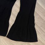 Boutique NWT Black Flared gauzy cotton Pants medium Photo 1
