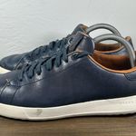 Cole Haan  Men's Grandpro Navy Blue Leather Tennis Shoes size 8 Photo 2
