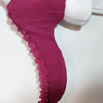 VICI  X Emily Travis Magenta Pleated Full Sleeve Crop Top Size Small Photo 5