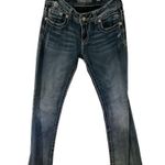 Miss Me Dark Blue Denim Jeans with Silver Accents TONS of BLING! Photo 4