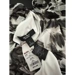 Vera Wang  | Simply Vera Ruched Halter Dress L White Floral Photo 5