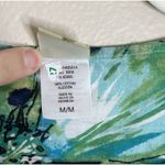 womens beach coverup Swim Tropical Resort Vacation 100 Cotton Boho M Floral Blue Size M Photo 7