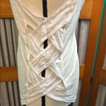 Gaiam  White Ruched Tank Top Sleeveless Photo 4