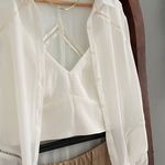 Ro & De White Button Up Photo 5