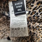 SheIn High Waist Leopard Print Drawstring Split Side Skirt Photo 5