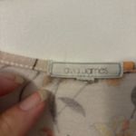 Ava James  Floral Blouse - Cream, Orange, Yellow, Sz L Photo 3