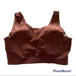 Zyia  Coffee Front Zipper Access Sports Bra Size Small Photo 93