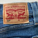 Levi's  Strauss 501 Jean Shorts Womens Sz W29 Blue Denim Raw Frayed Hem Shortie Photo 4