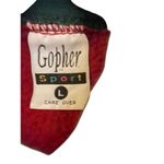 Gopher Sport Vintage 80’s/90’s Country Farm Style Red With Green Turtleneck Pull Size L Photo 9