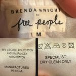 Free People NEW Womens Corset Black White Satin Off The Shoulder Size Medium Photo 10