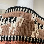 Vintage 80s 90s 20 Ans by Mariea Kim Safari Animal Knit Cardigan in Large Tan Photo 7