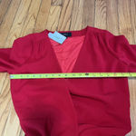 J.Crew  NWT Wrap Dress in 365 Crepe‎ Festive Red Size 4 Photo 6