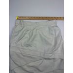 Lillie‎ Rubin White Tiered leather Skirt with Architectural Pleating size 10 Photo 2