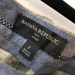 Banana Republic  Womens Avery Pants Cotton Linen Blend Ankle Crop Gray 2 Photo 2