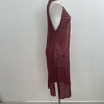 Moral Fiber NWOT Mauve Open Front Sleeveless Knit Duster Cardigan Large Photo 2