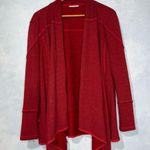 Spirit U Red “Ragin’ Cajuns” Heavy Cotton Blend Waterfall Cardigan Jacket Med Photo 1